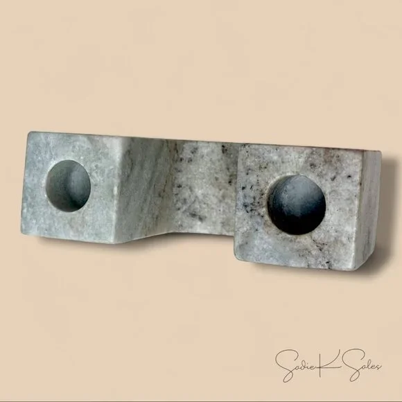 Marble Taper Candle Holder - Threshold Studio McGee - Target Fall 2022 - Picture 10 of 10